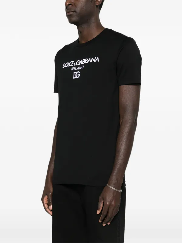 DOLCE & GABBANA ブラック Tシャツ Dolce & Gabbana ロゴ Tシャツ | ブラック | FARFETCH JP