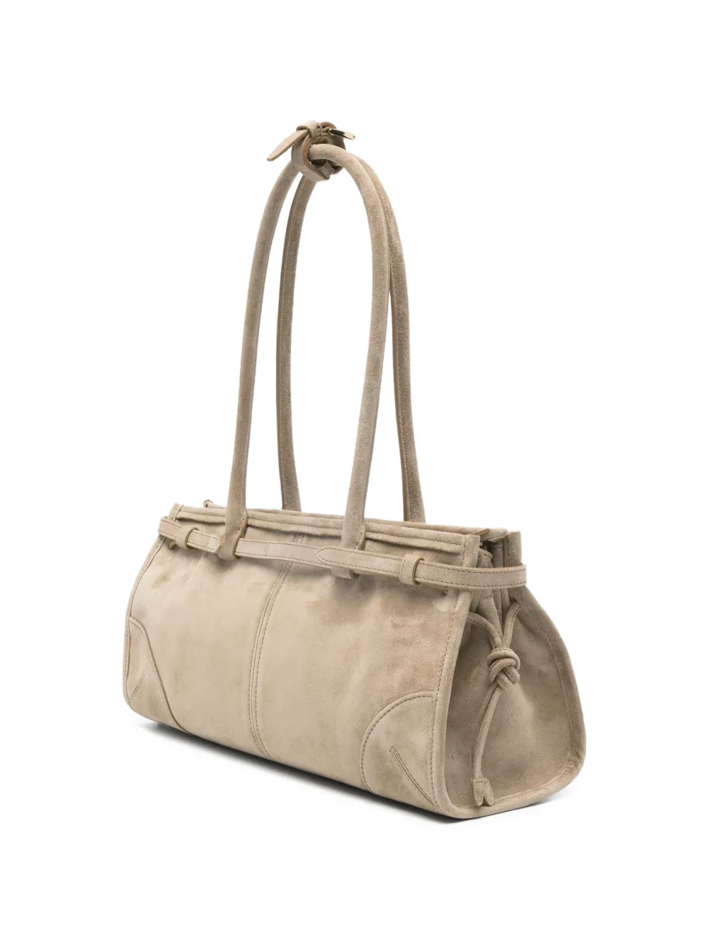 Prada Medium Bonnie suède shopper Beige