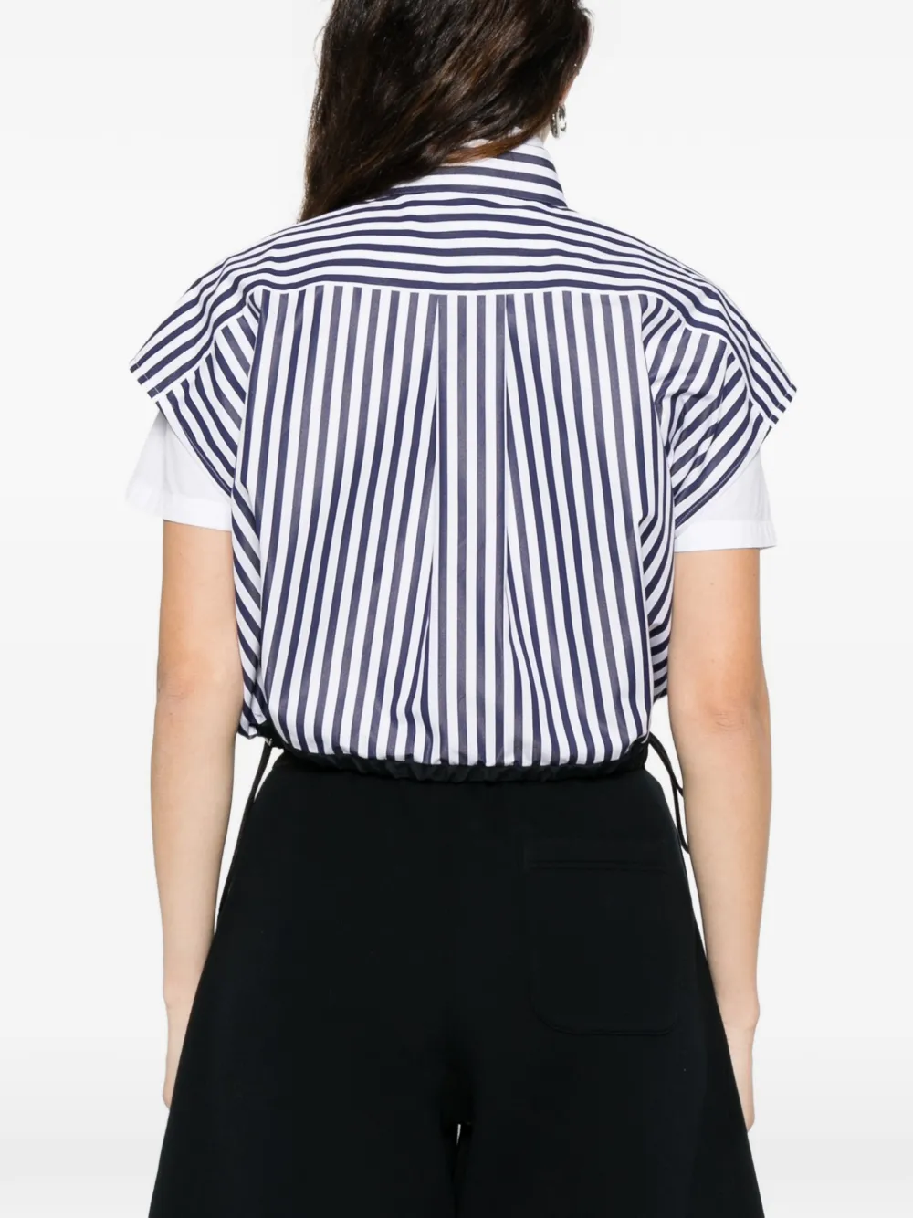 sacai Gestreepte blouse Wit