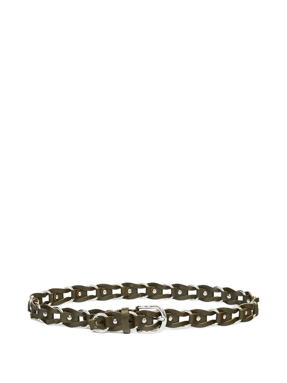 ISABEL MARANT Bali leather belt - Verde