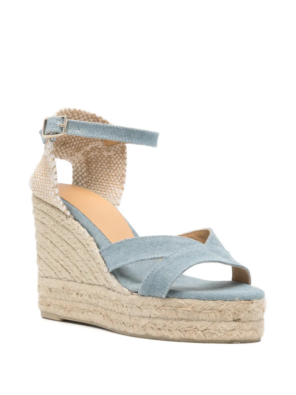 Castañer criss-cross platform sandals Blauw