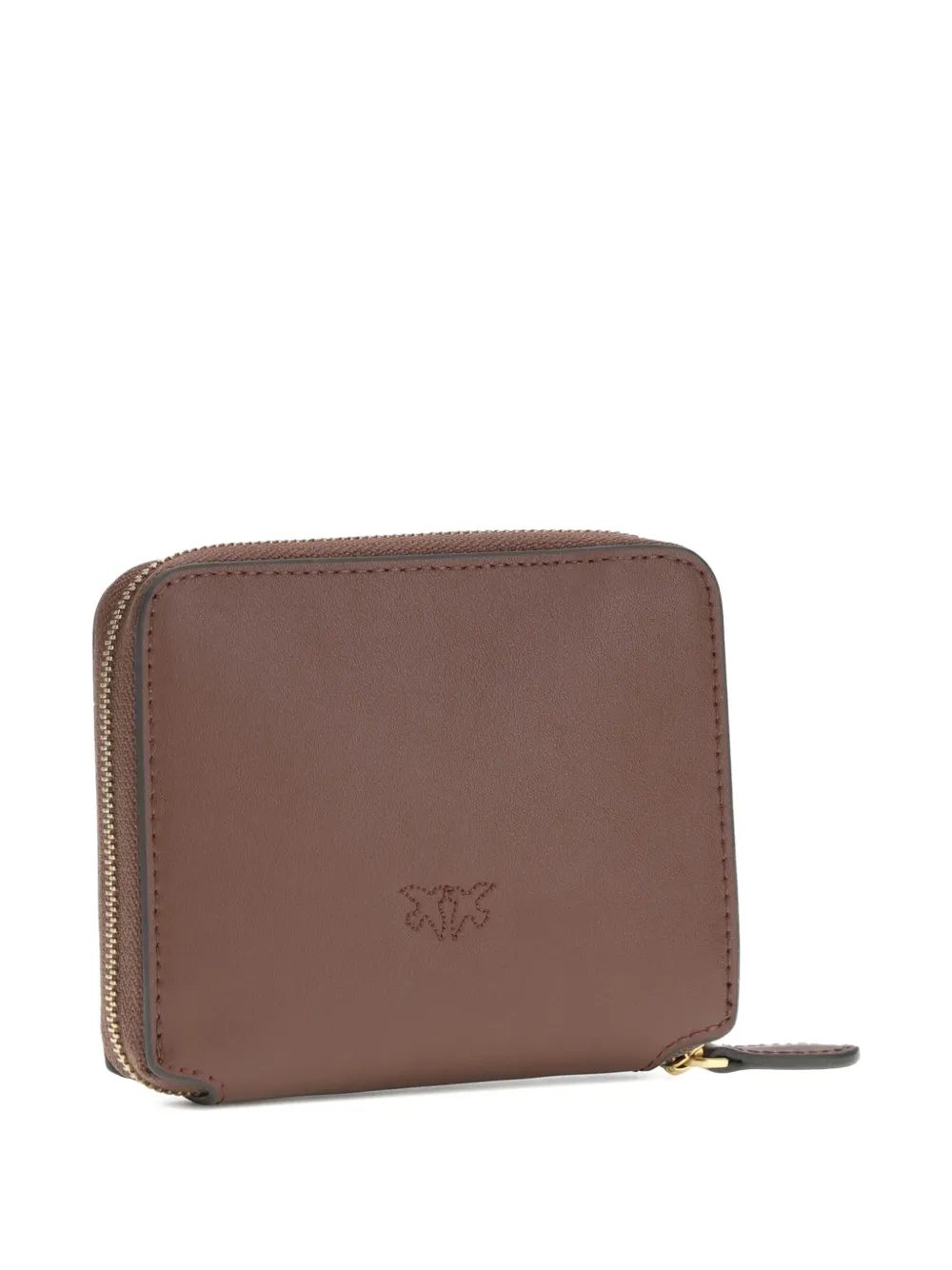  Pinko Emblem Zip Taylor Wallet - Brown 