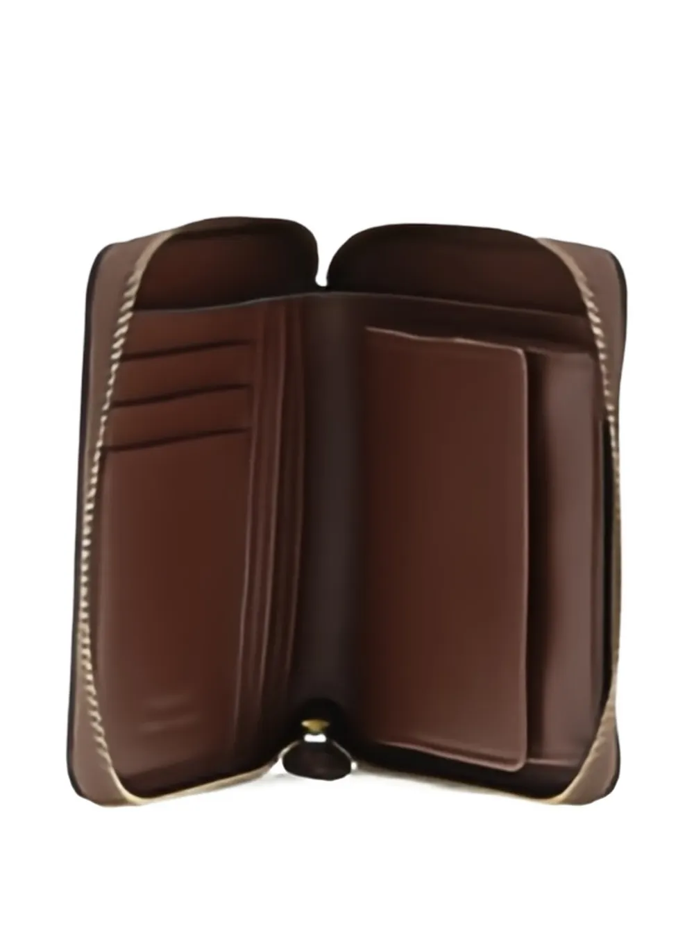  Pinko Emblem Zip Taylor Wallet - Brown 