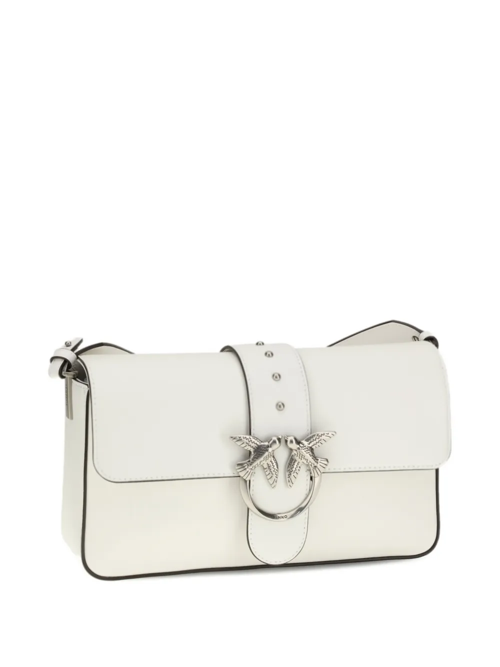  Pinko Slouchy Studs Leather Wallet - White 