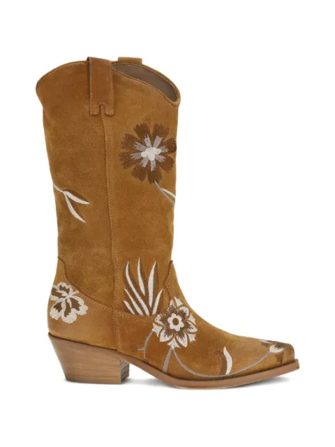 P.A.R.O.S.H. floral-embroidered boots