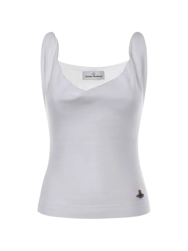 Vivienne Westwood Anna twist-detail Tank Top | White | FARFETCH