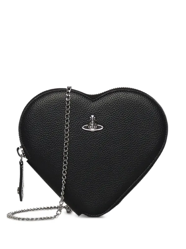 Vivienne Westwood Johanna ハート ショルダーバッグ | ブラック