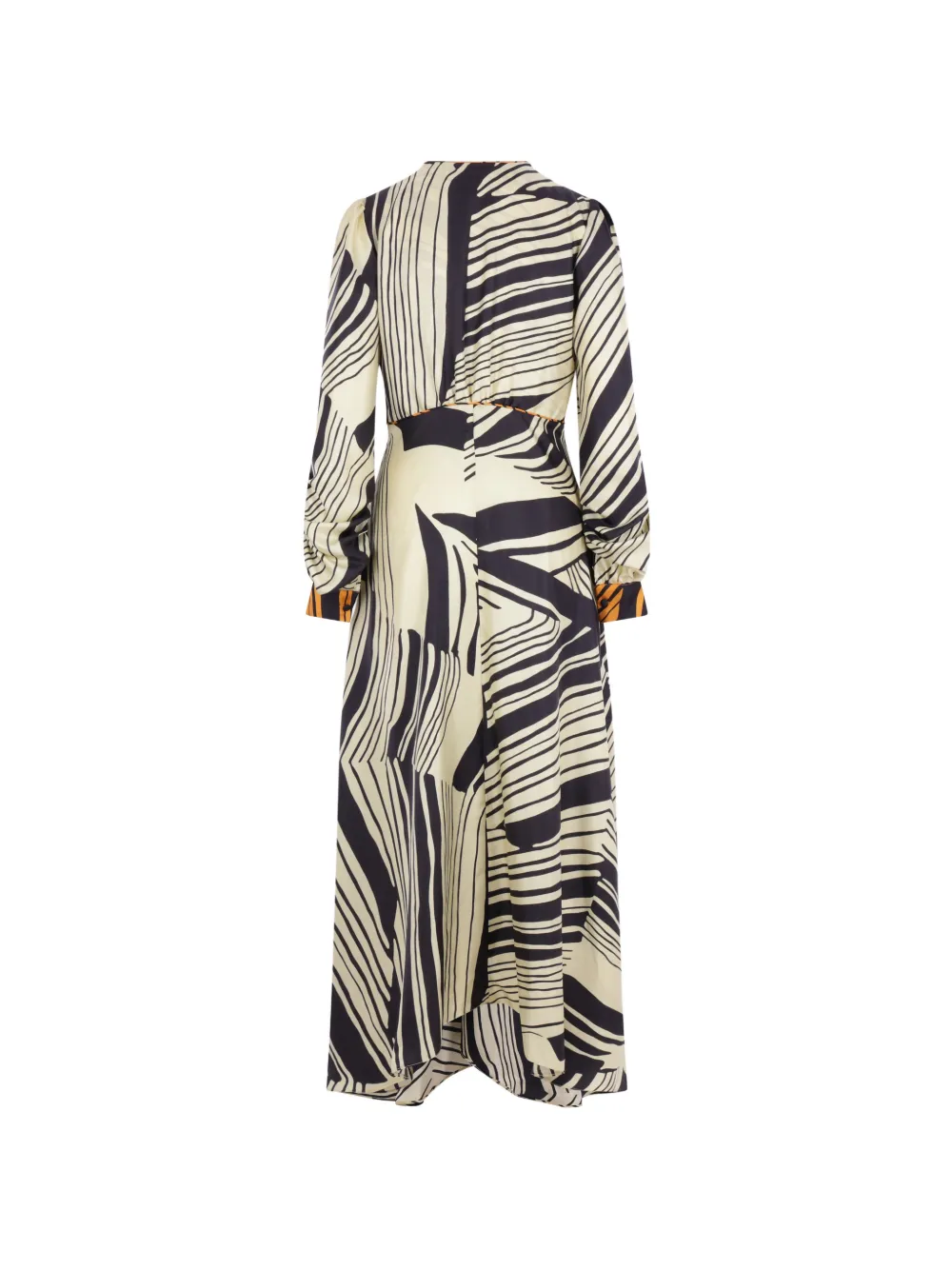  Raquel Diniz Abstract Print V-neck Dress - Neutrals 
