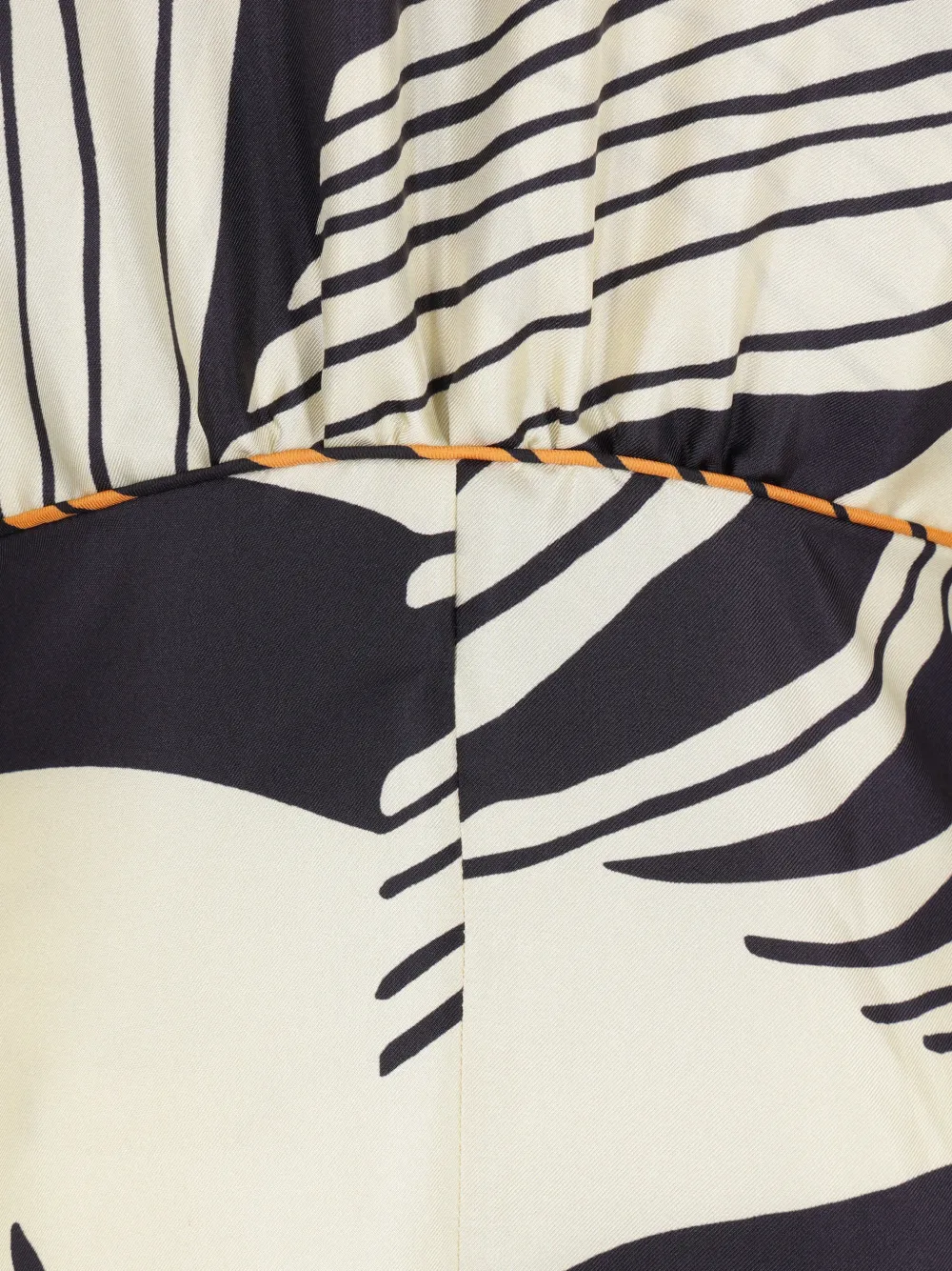  Raquel Diniz Abstract Print V-neck Dress - Neutrals 
