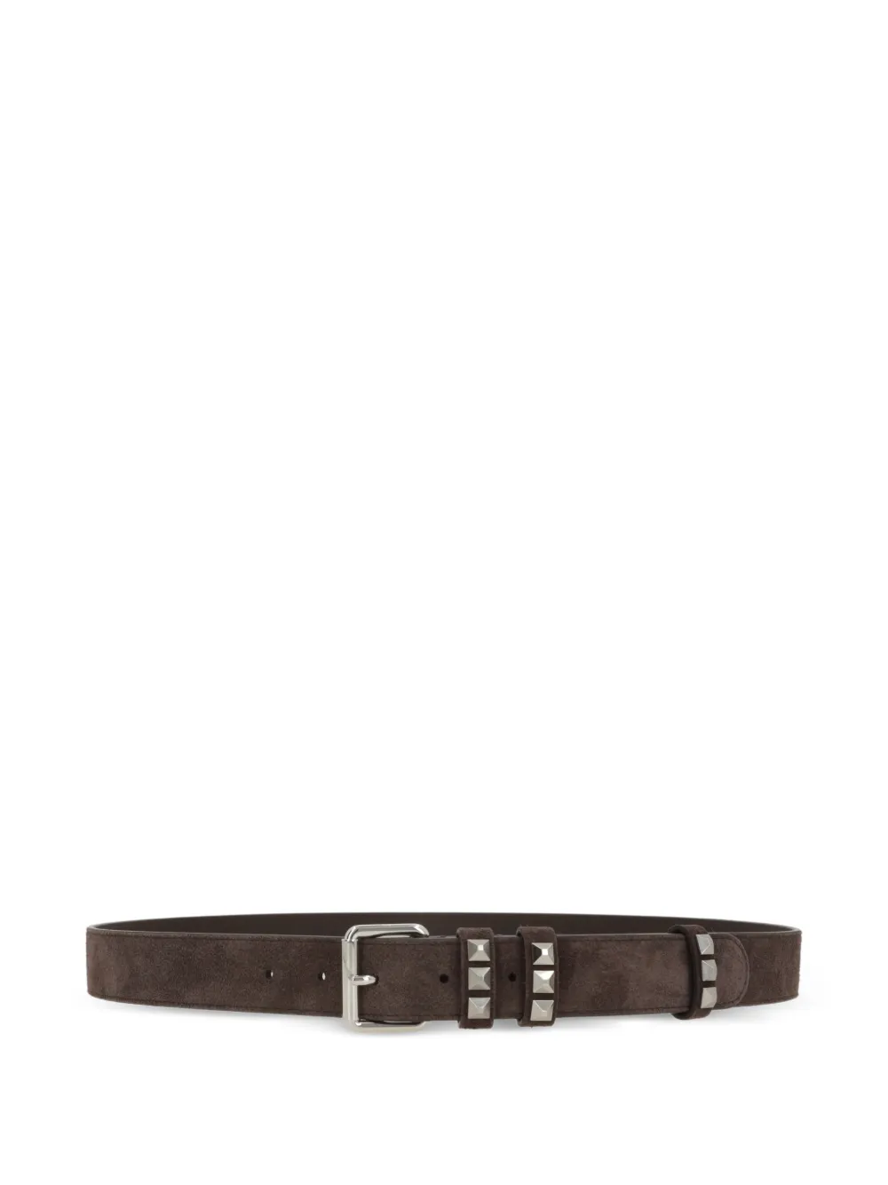 Valentino Garavani studs buckled belt - Marrone