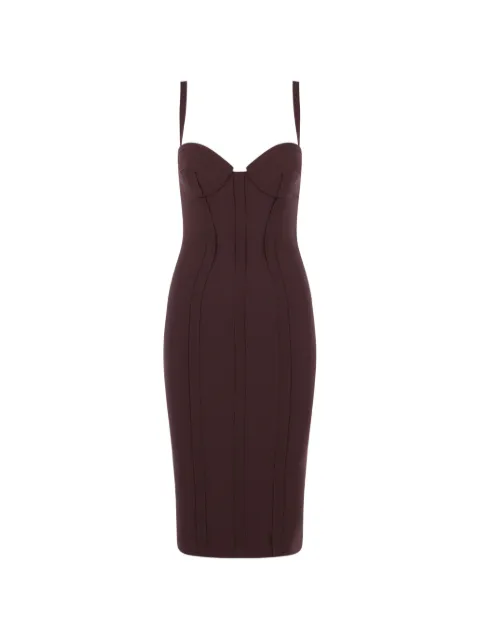 Elisabetta Franchi sweetheart panelled midi dress