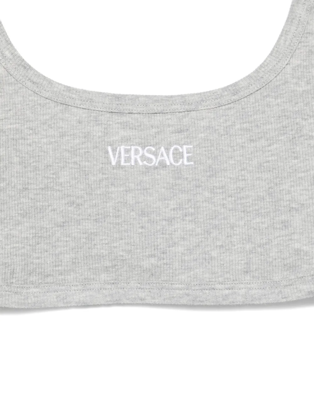  Versace Ribbed Bra - Grey 