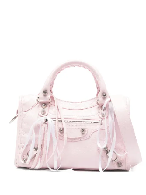 Balenciaga Le City studded ribbons tote bag