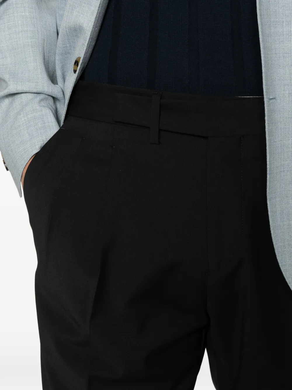 Briglia 1949 Pantalon met geplooid detail Blauw