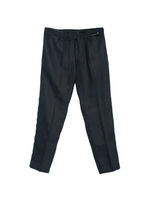 michael coal drawstring elasticated-waist trousers