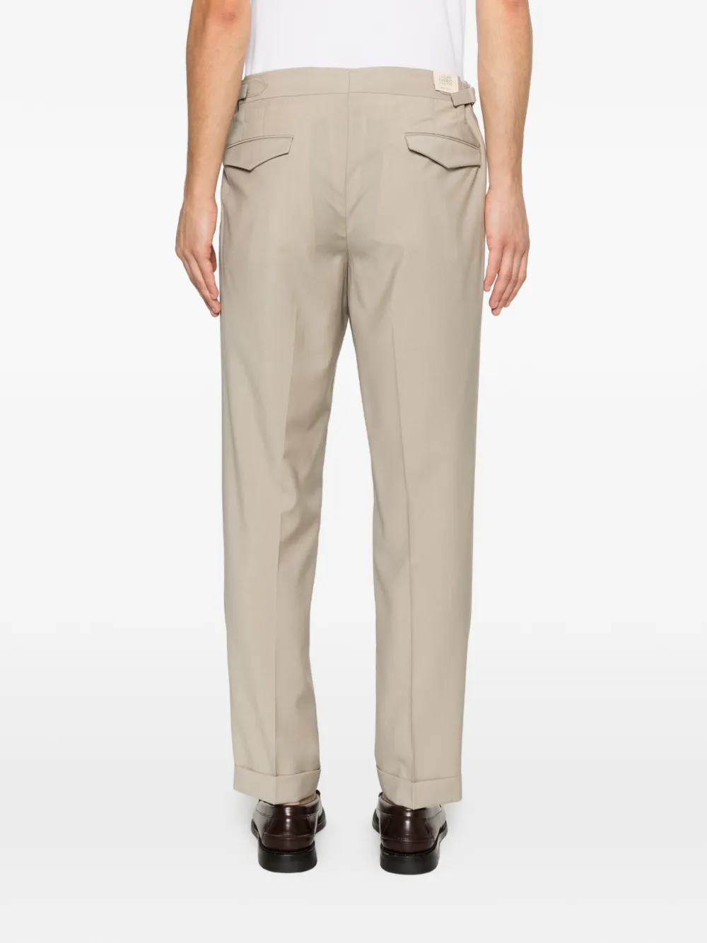 Briglia 1949 Broek met geplooid detail Beige