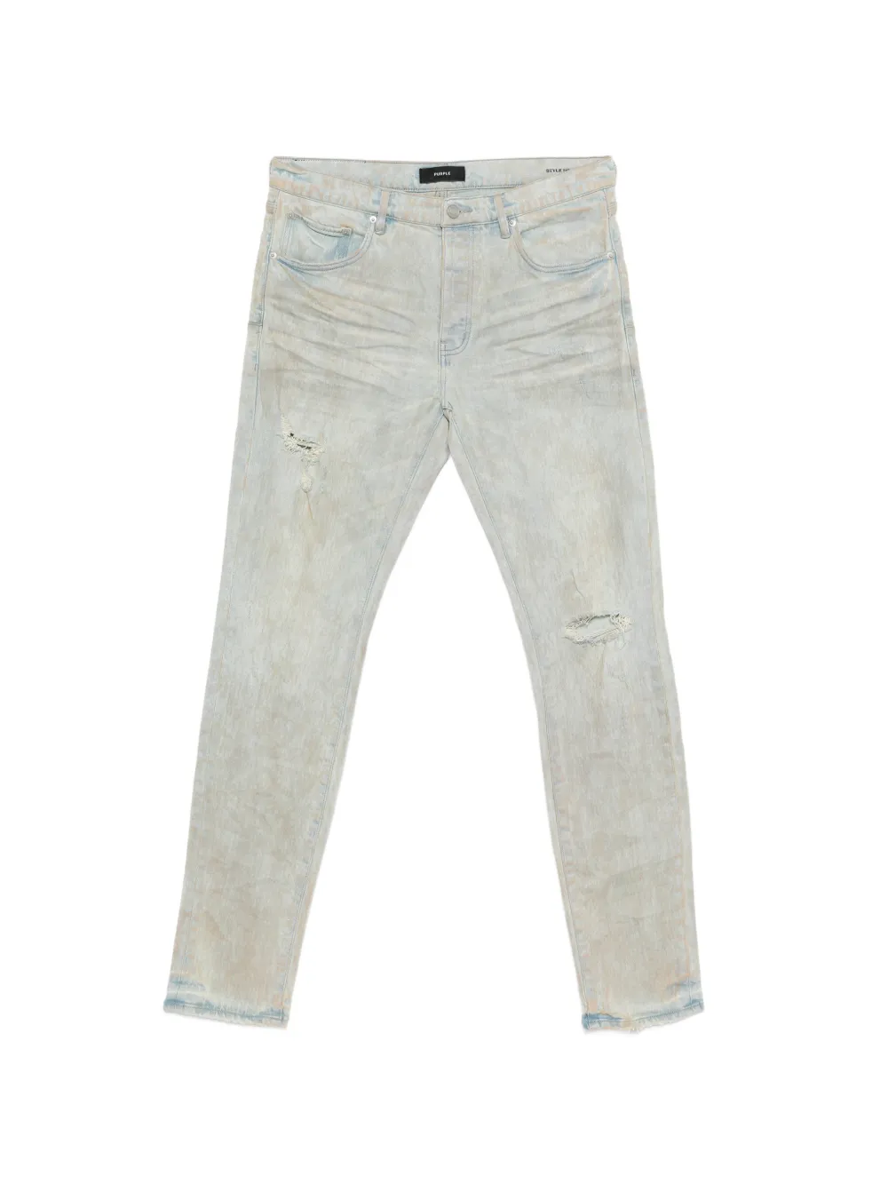 Purple Brand Jeans P001 Mud con effetto vissuto - Blu