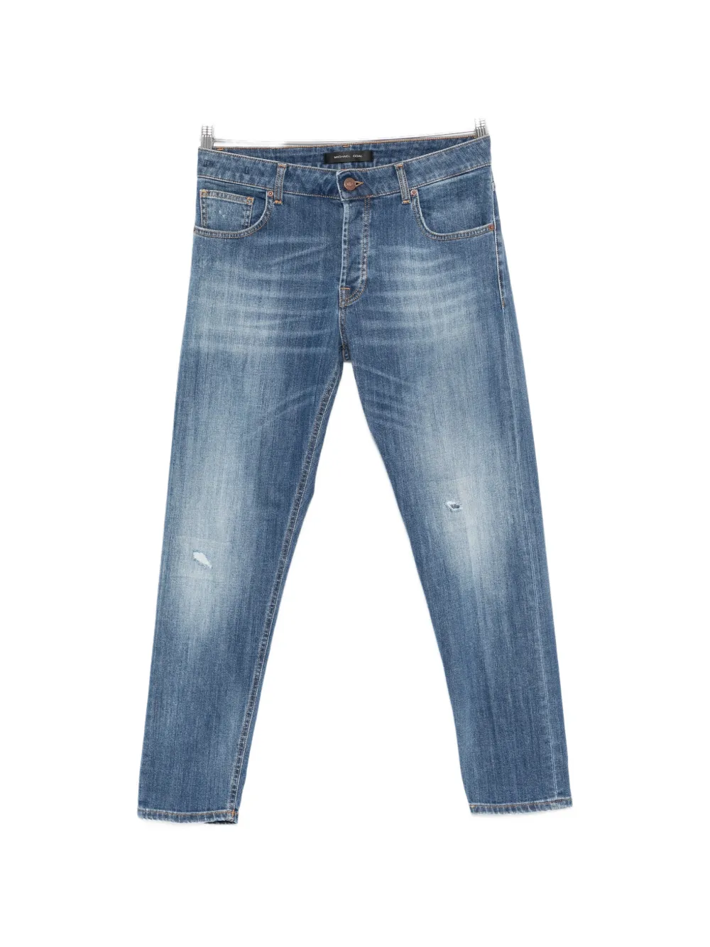 michael coal distressed faded-effect jeans - Blu