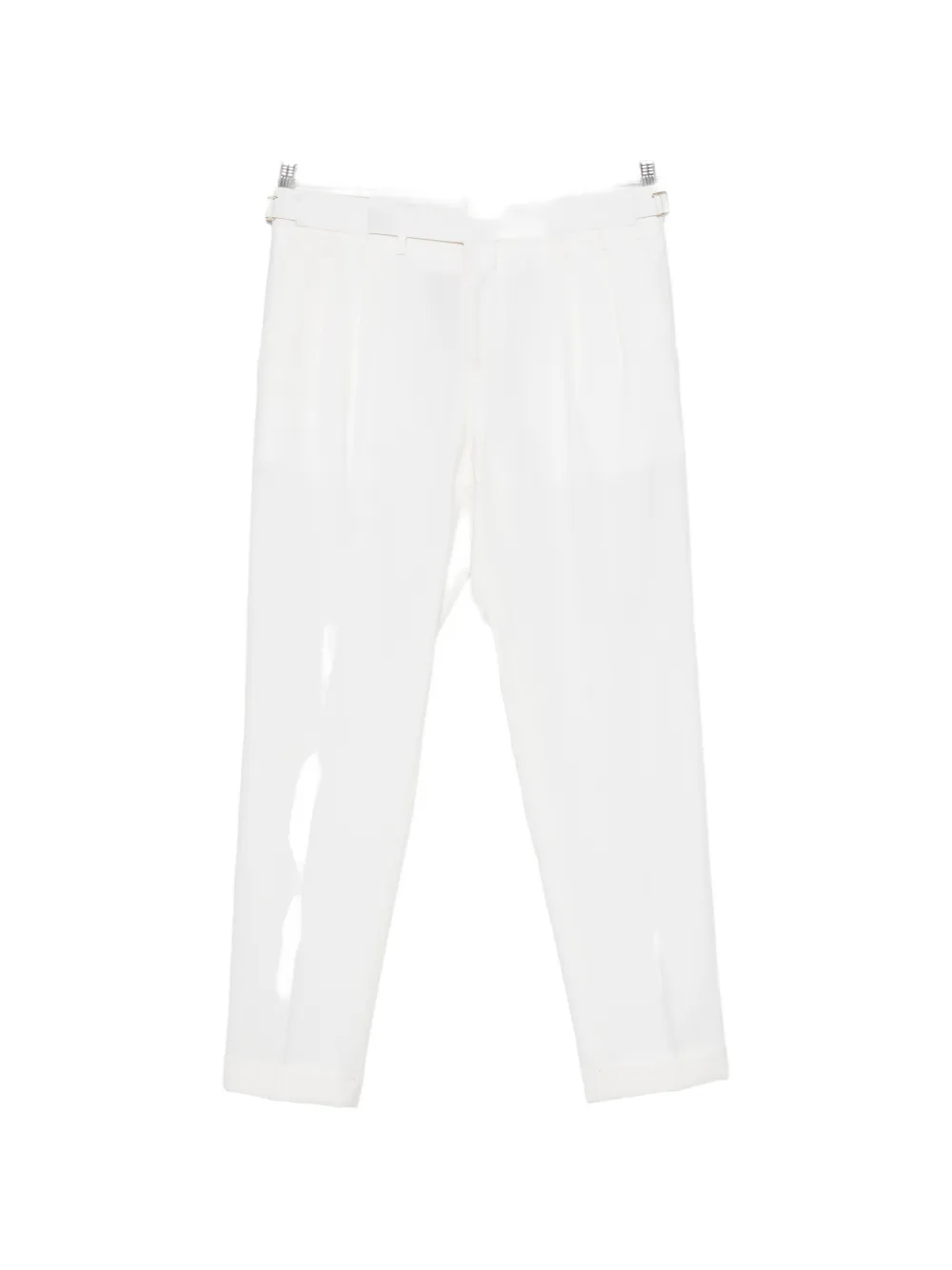 Briglia 1949 pleated side-adjuster trousers - Bianco