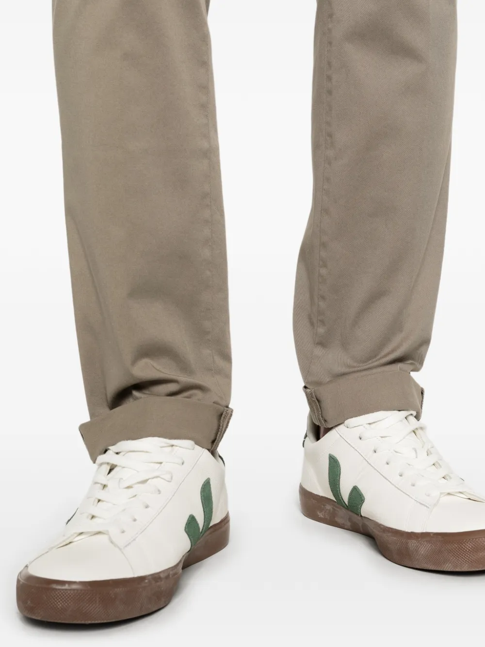 DONDUP Chino met toelopende pijpen Bruin