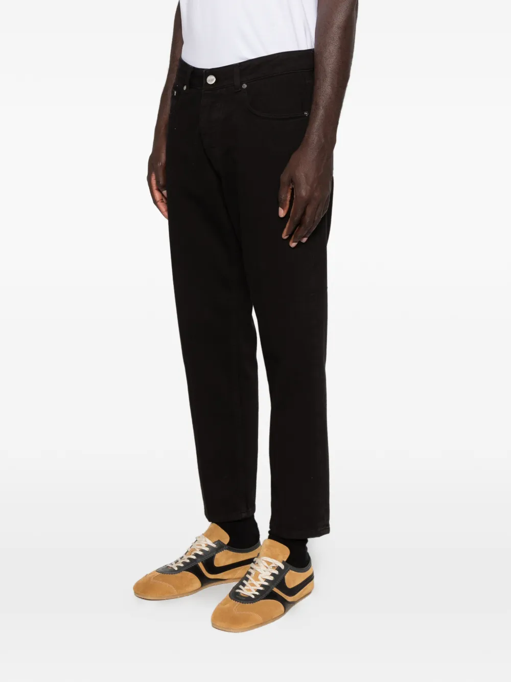 BE ABLE Leonardo jeans met riemlus Zwart