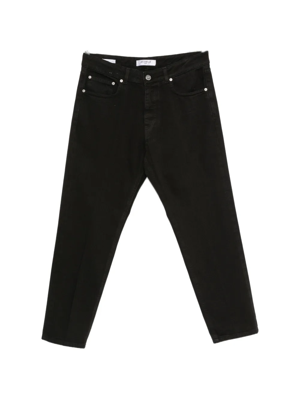 BE ABLE Leonardo belt-loop jeans - Nero