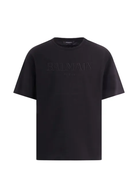 Balmain Kids playera con logo en relieve