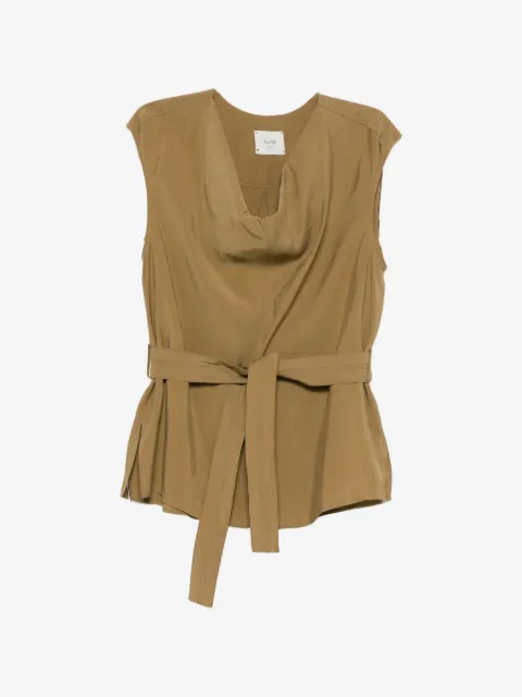 Alysi belted sleeveless top