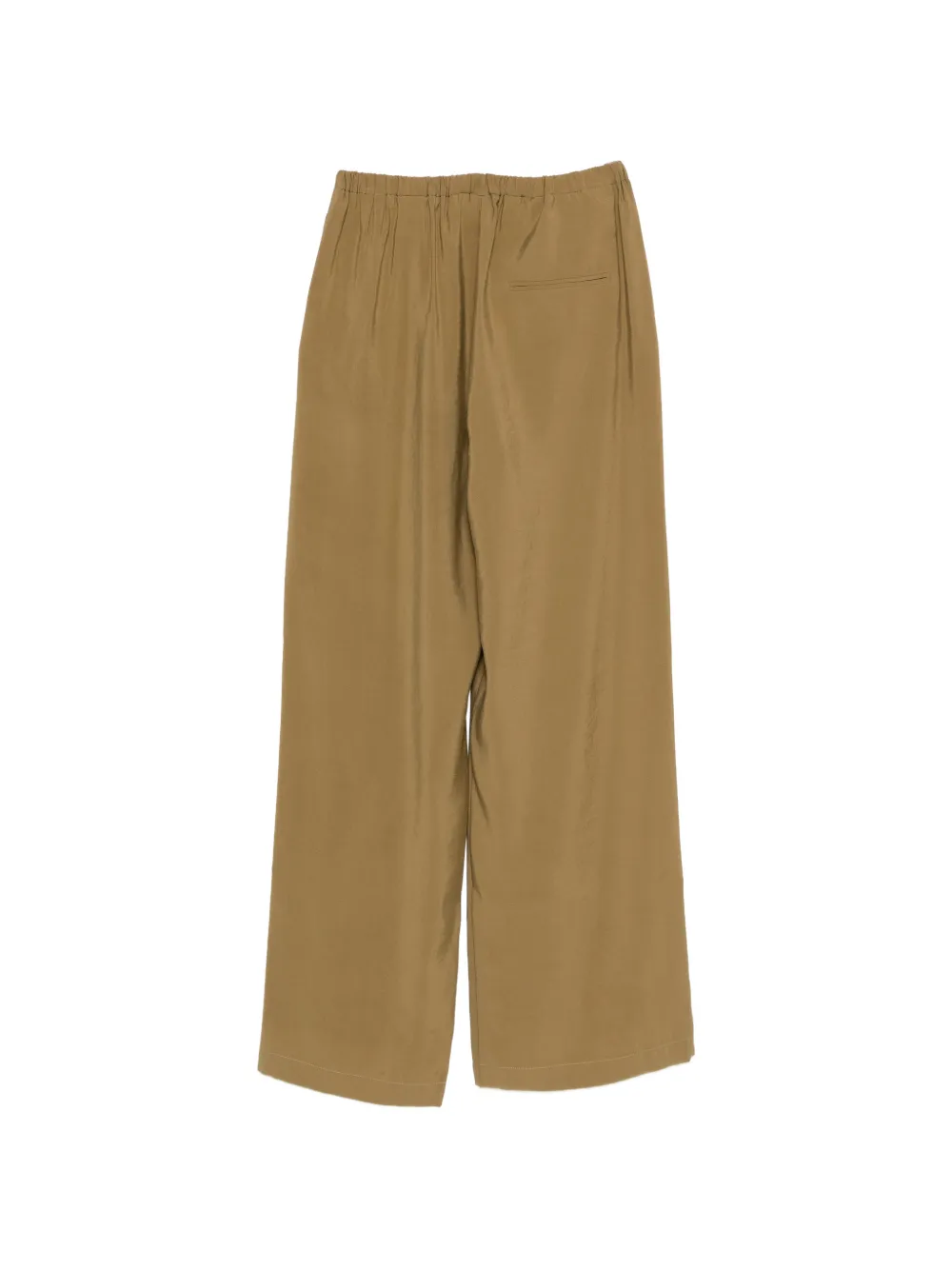  Alysi Pocket Elasticated Palazzo Pants - Brown 