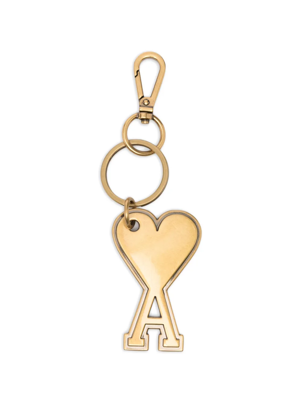AMI Paris heart letter keyring - Oro