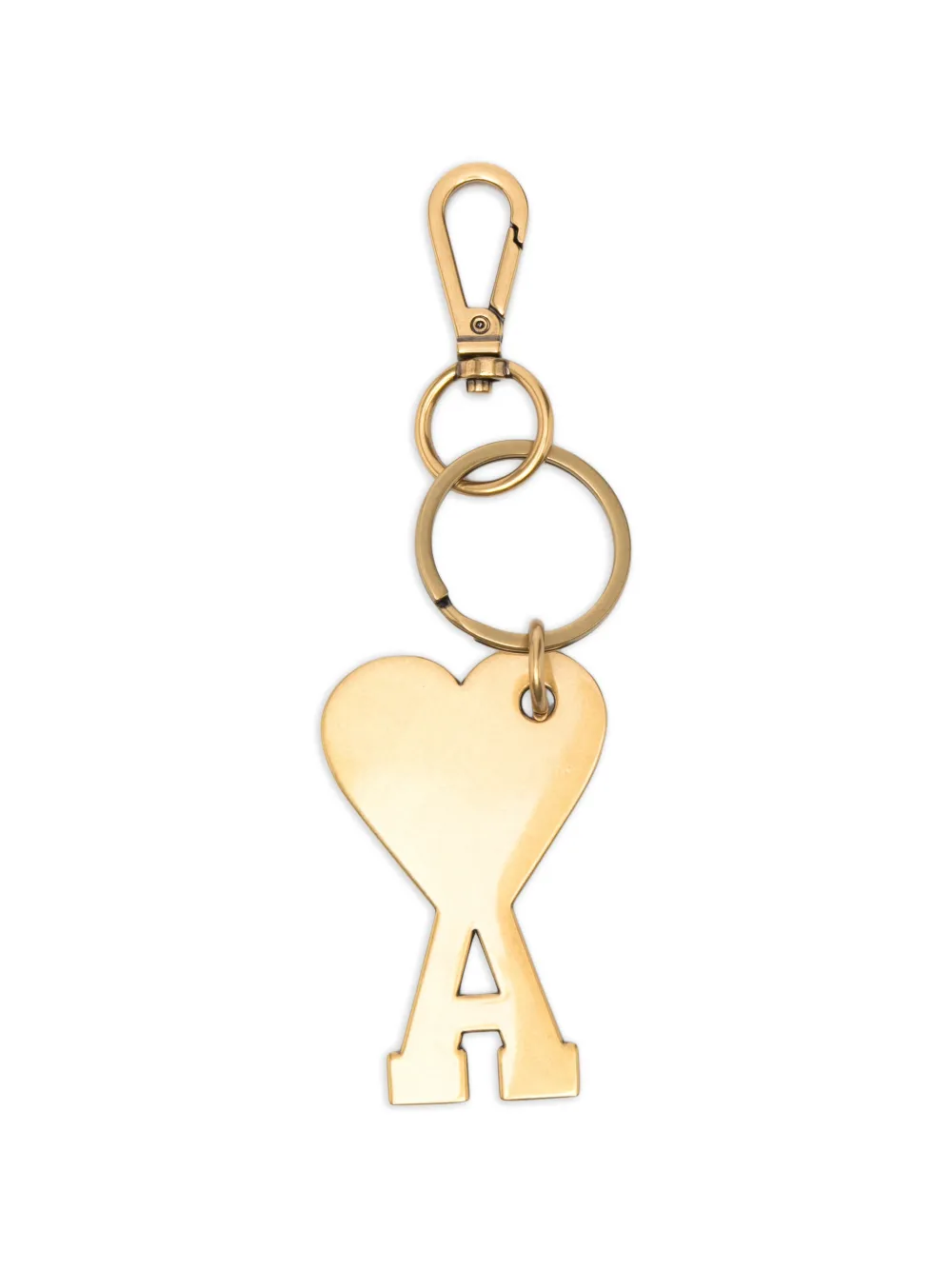 美品 agete CLASSIC ゴールド ハート チャーム AMI Paris ハート キーホルダー | ゴールドトーン | FARFETCH JP