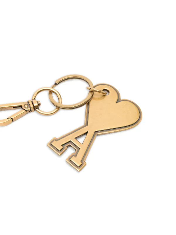 AMI Paris キーリング AMI Paris Ami De Coeur Keyring | Gold | FARFETCH GE