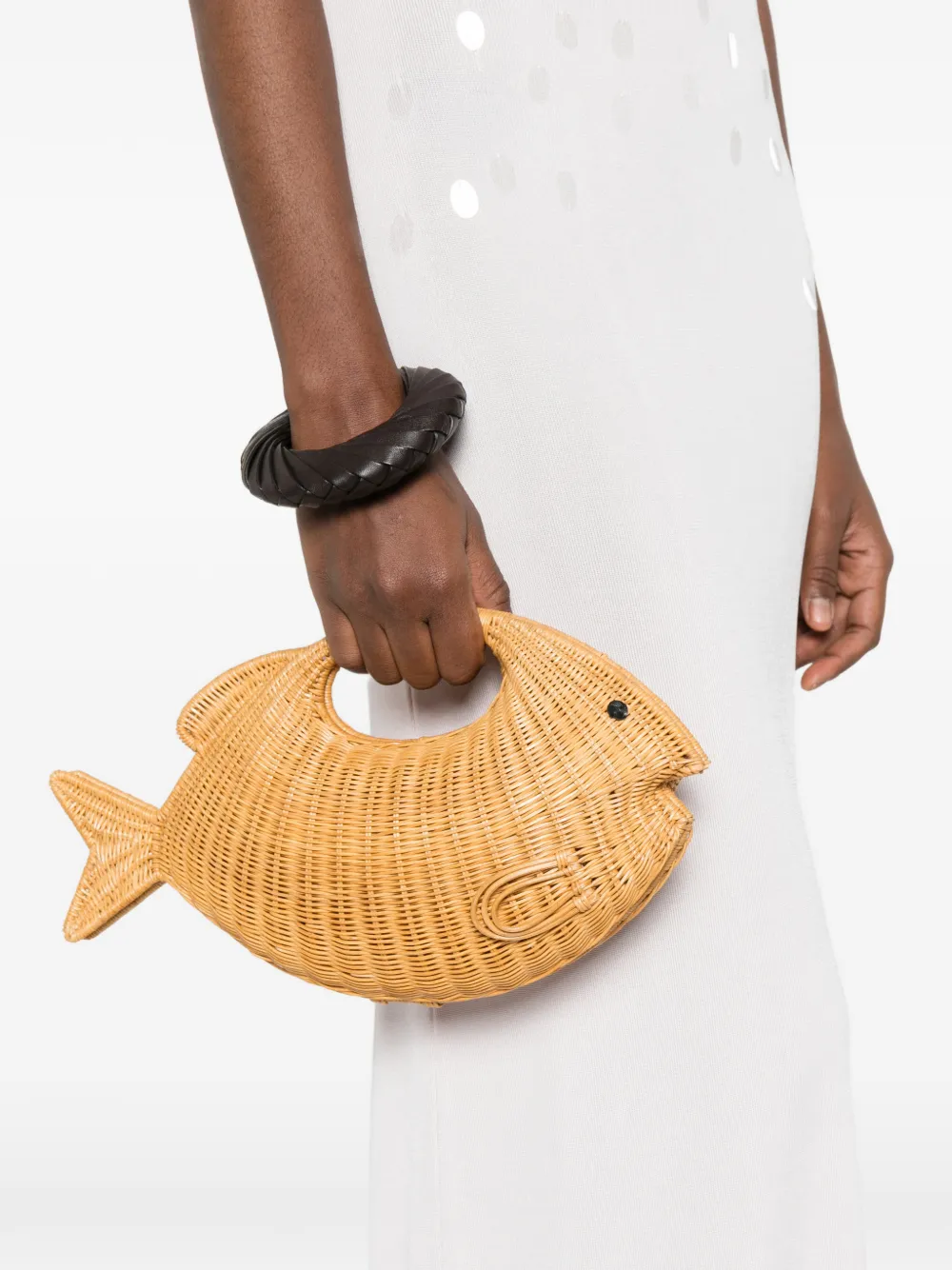 SERPUI Daniel Fish tote bag - Beige