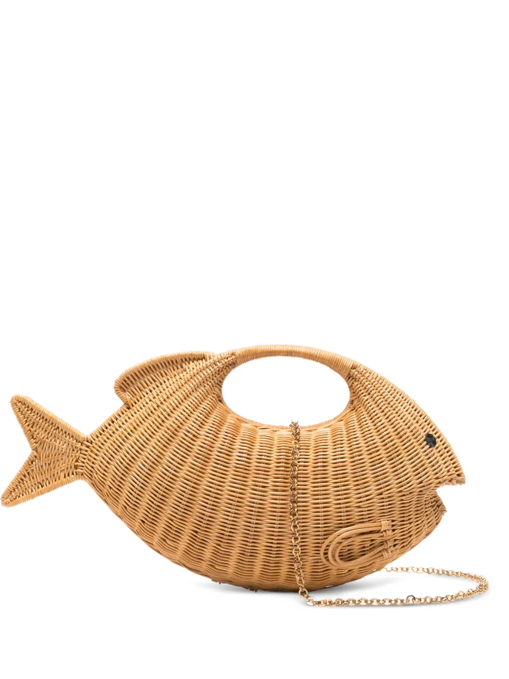 SERPUI Daniel Fish tote bag - Toni neutri