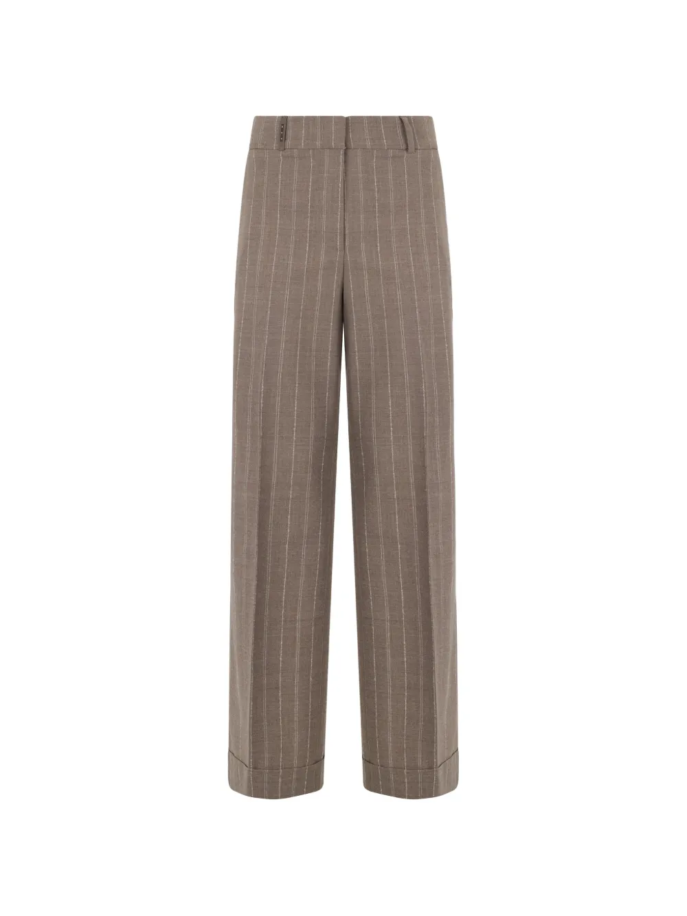 Peserico pinstripe elasticated trousers - Marrone