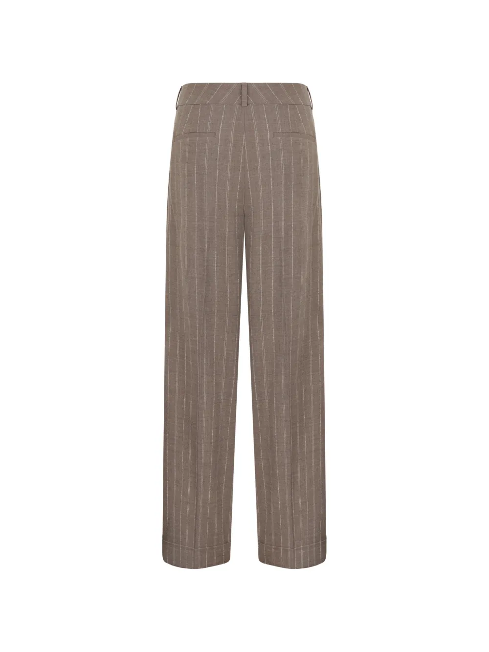 Peserico pinstripe elasticated trousers - Bruin