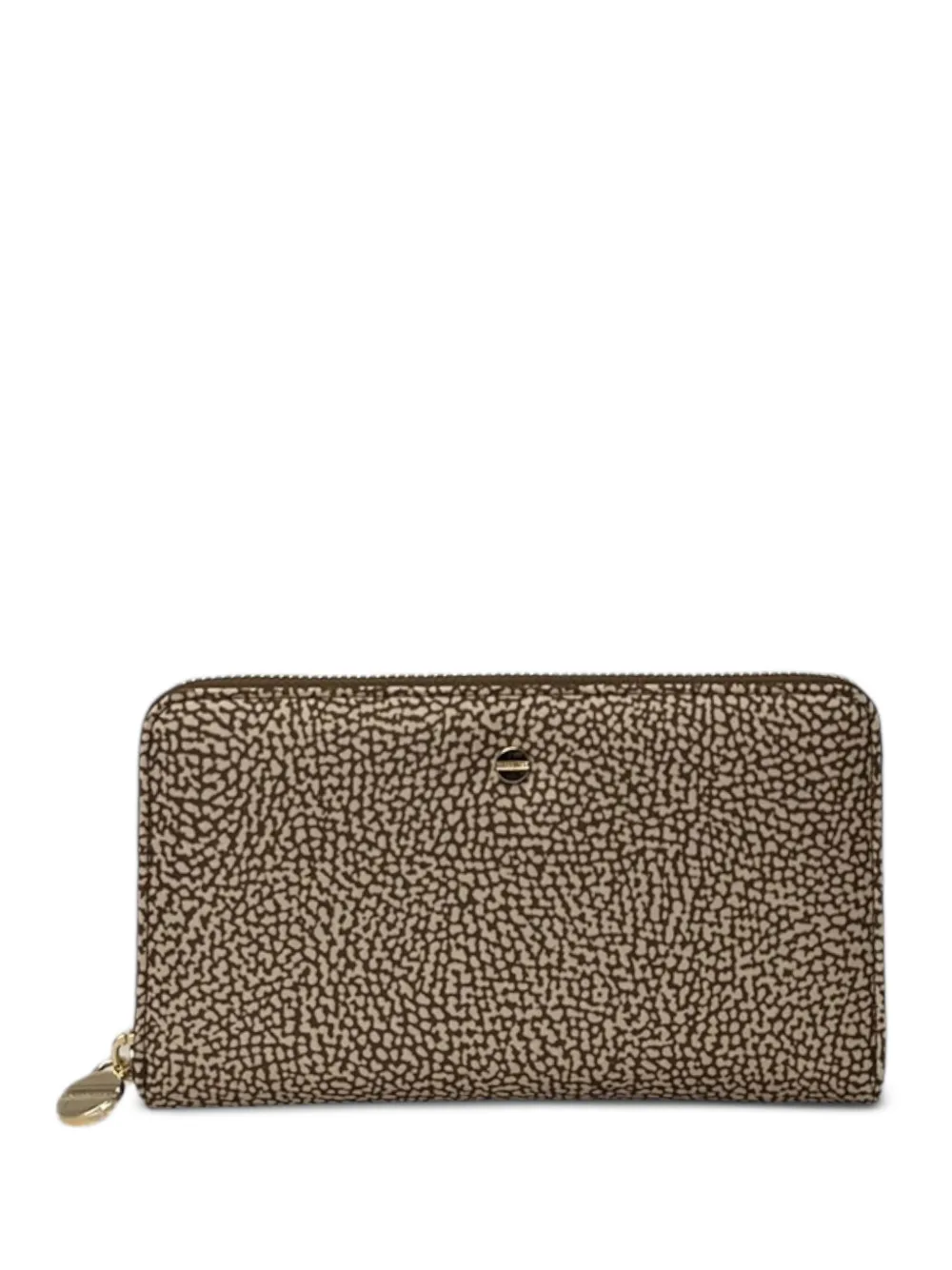 Borbonese printed zip-fastening wallet - Toni neutri