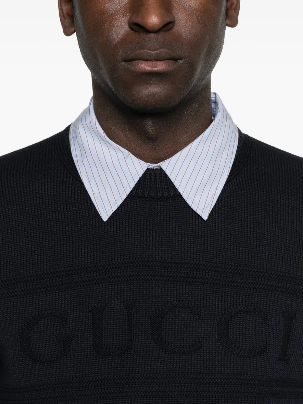 Gucci ロゴ セーター | ブルー | FARFETCH JP