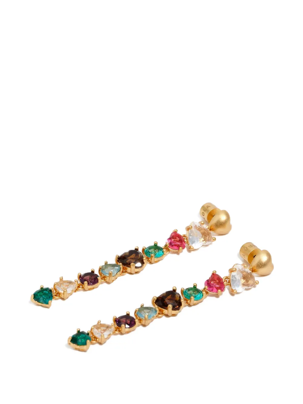  Bimba Y Lola Crystal-embellished Drop Earrings - Gold 