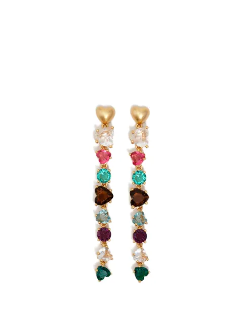 Bimba y Lola crystal-embellished drop earrings