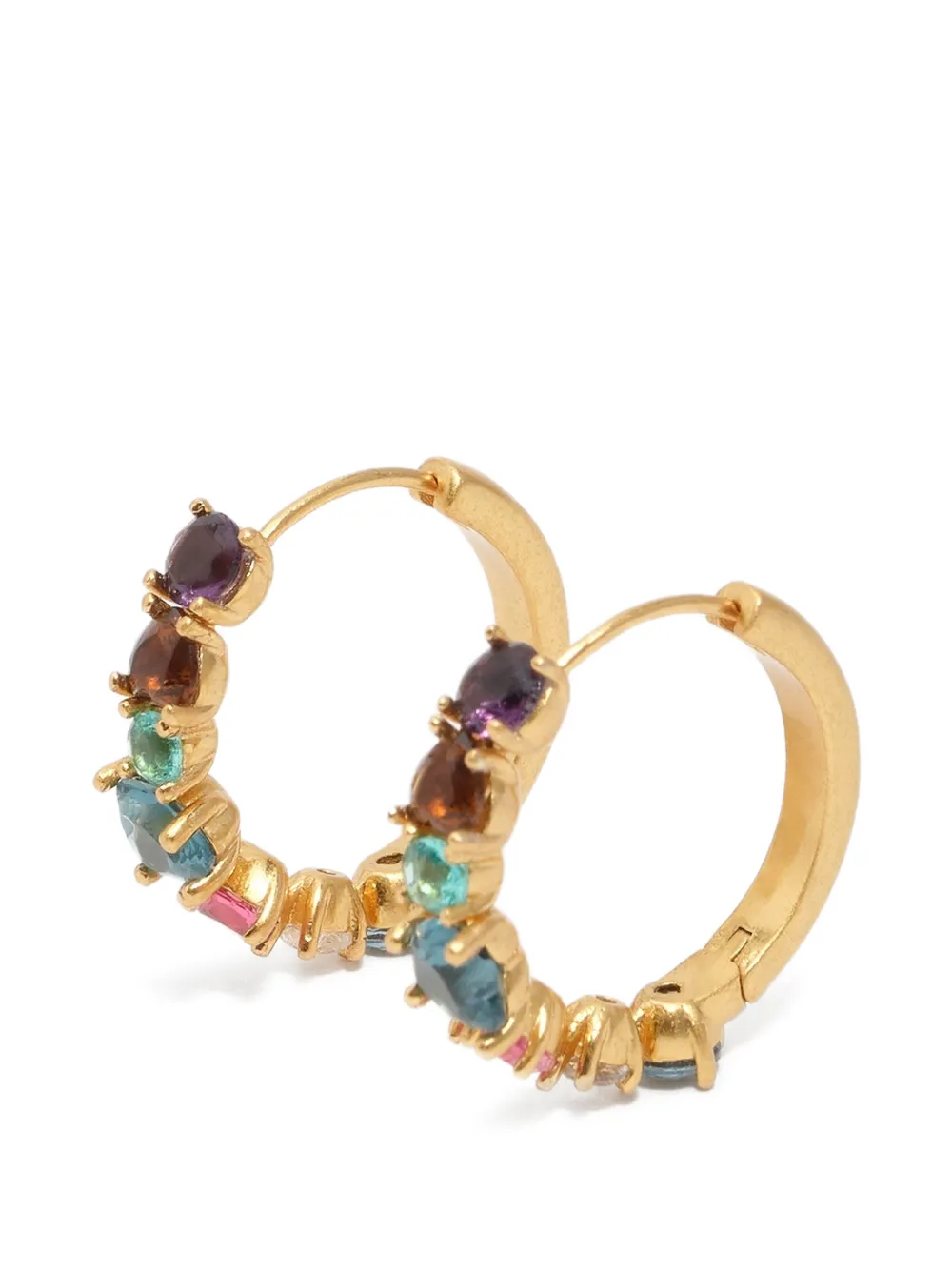 BIMBA Y LOLA Orecchini a cerchio con cristalli - Oro