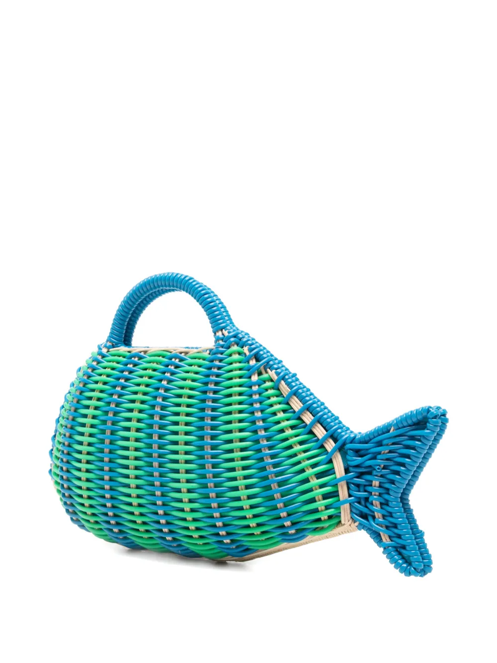  Serpui David Fish Tote Bag - Blue 