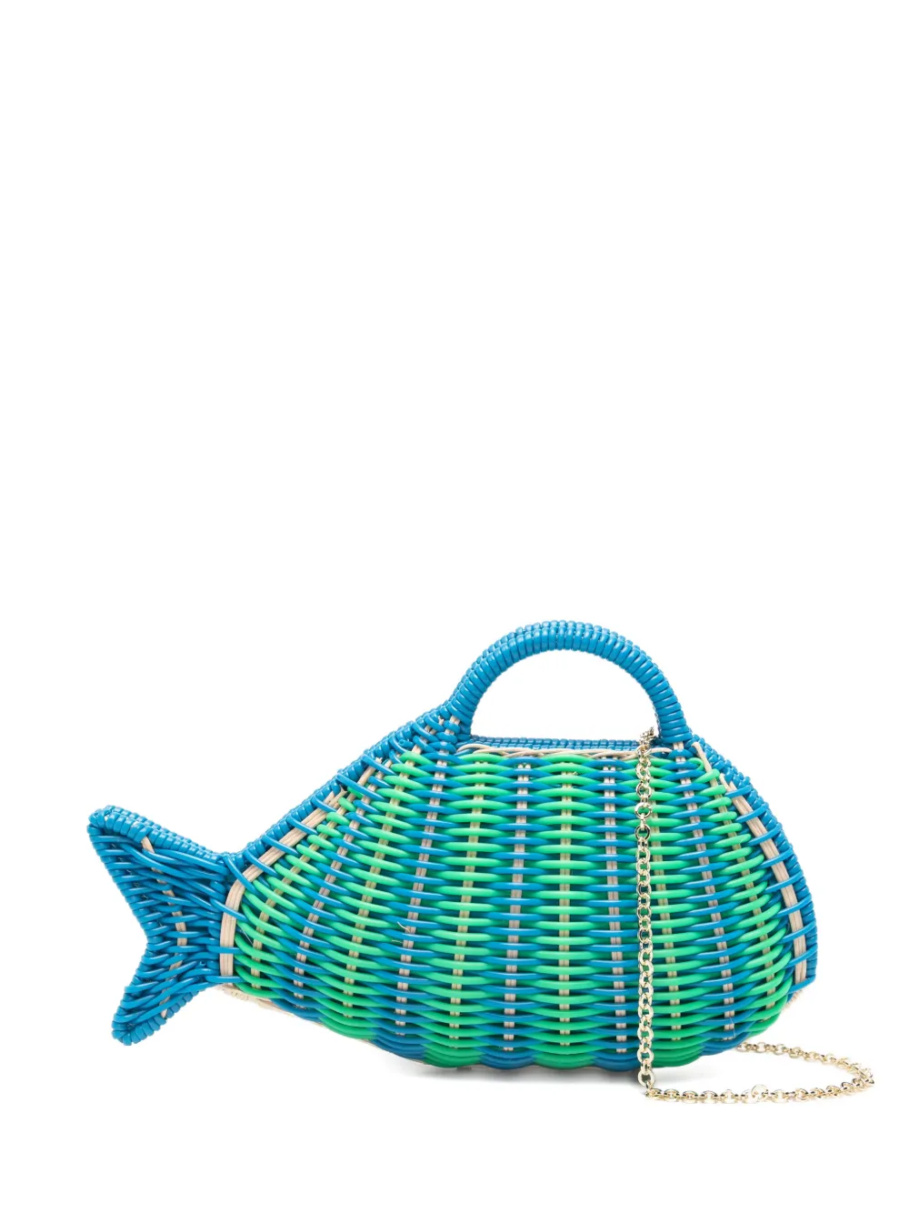 SERPUI David Fish tote bag - Blu