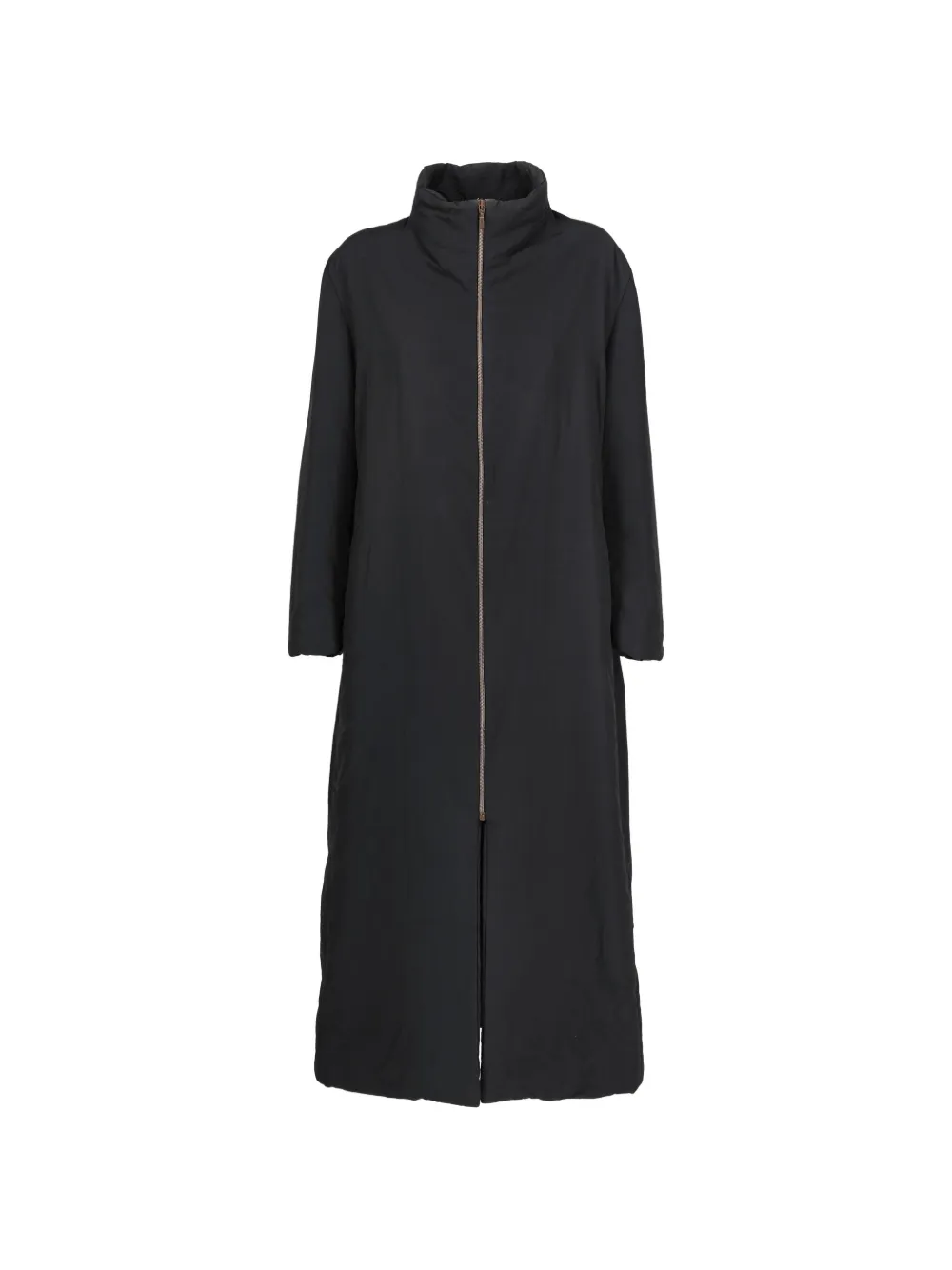 Mondrian zip-up coat - Nero