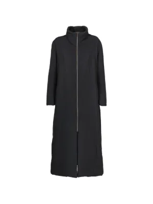 Miu Miu Hooded Buttoned Coat | Black | FARFETCH RO