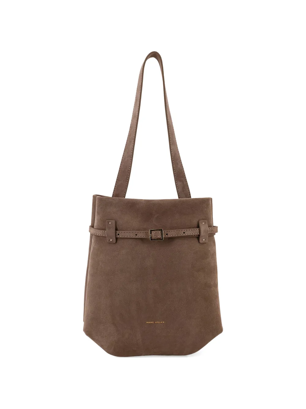 Manu Atelier mini Du Jour tote bag - Marrone