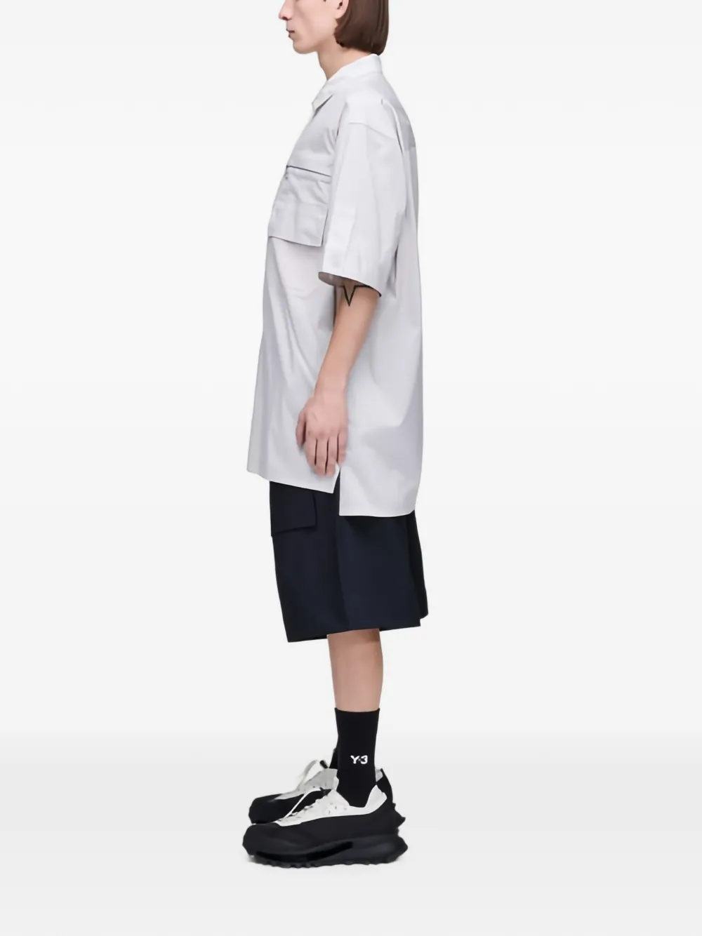 Y-3 Shorts met trekkoord Zwart