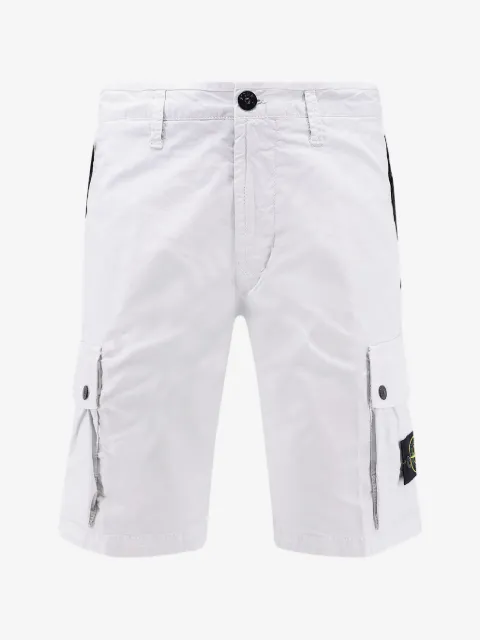 Stone Island twill cargo shorts