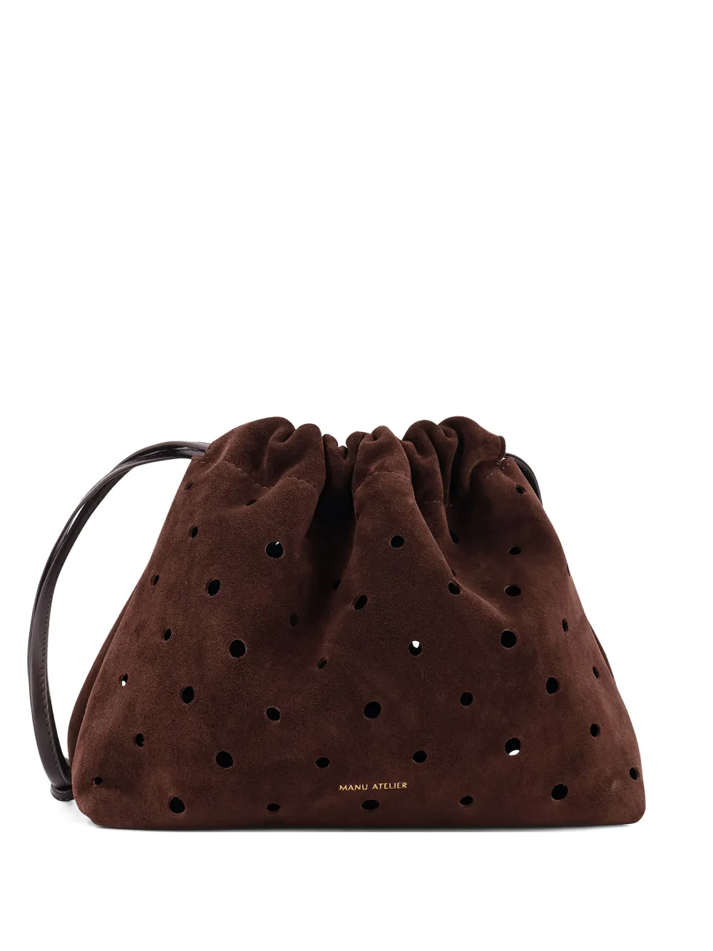 Manu Atelier Romy drawstring bucket bag - Marrone