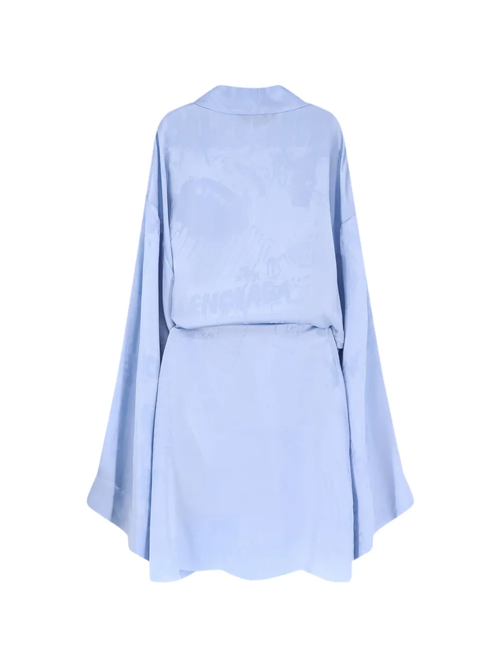 Balenciaga Zijden midi-jurk Blauw